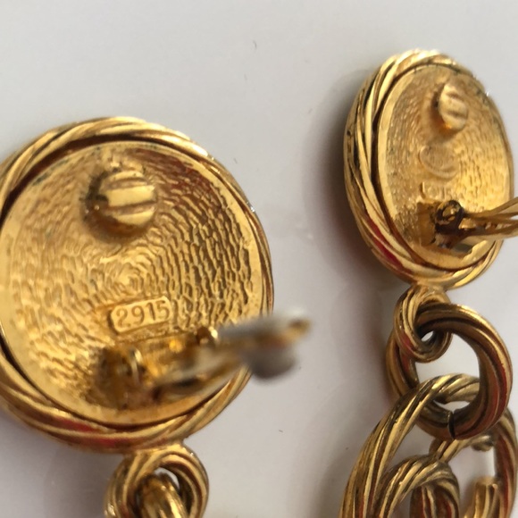 CHANEL vintage long rope earrings with CC logo, 1993 Spring collection - Picture 7 of 9